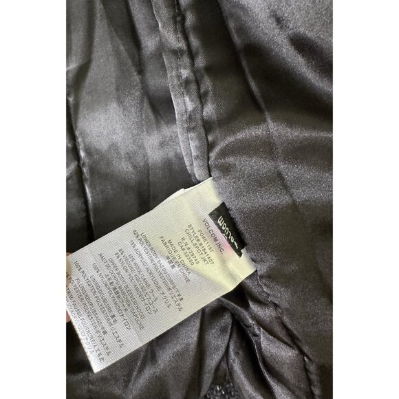 Volcom Women’s Jacket XS Black Quilted Faux Fur Hood Wool Blend Coat - Picture 5 of 10
